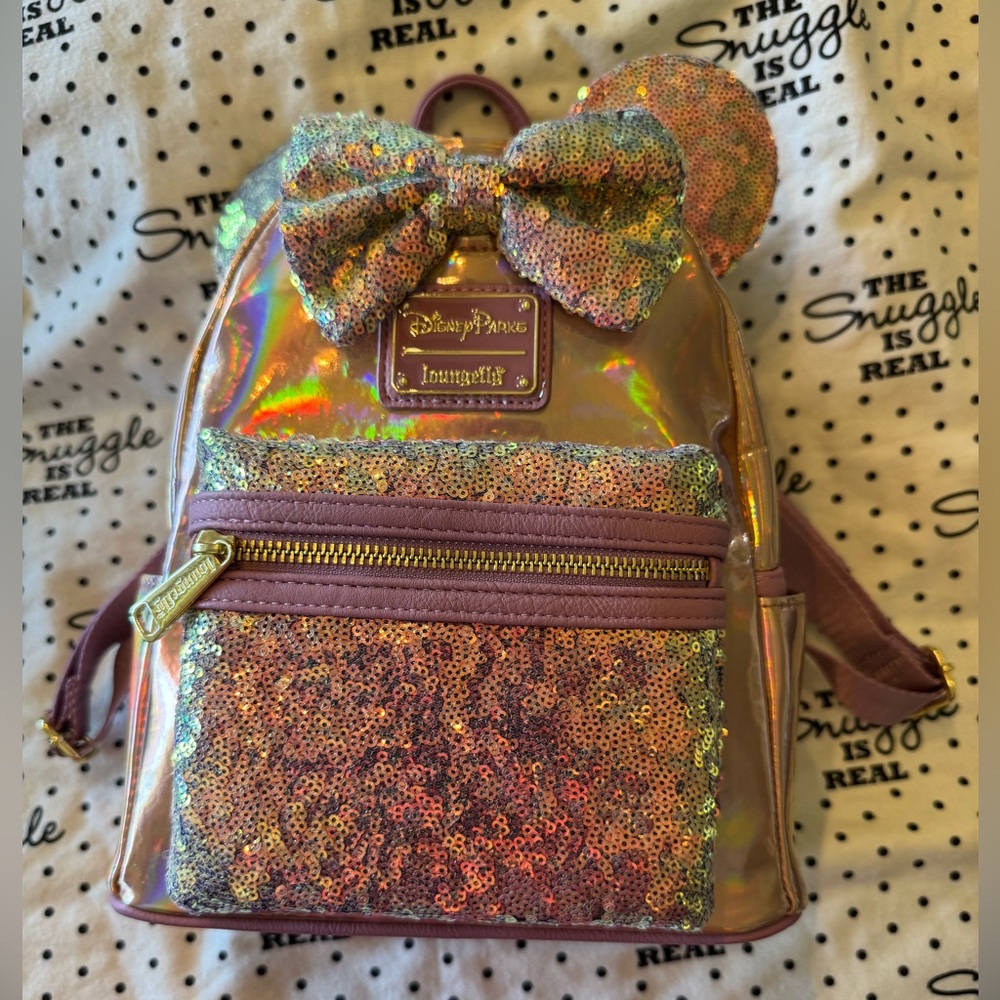 New Loungefly Disney Mouse EARidescent Backpack